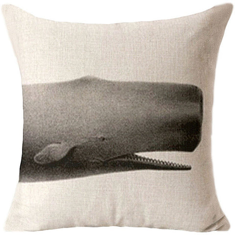 Ocean Whale and Shark Cushion