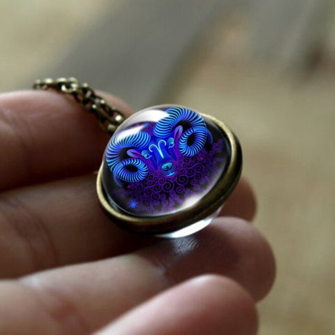 "Sign in a Bubble" Necklace