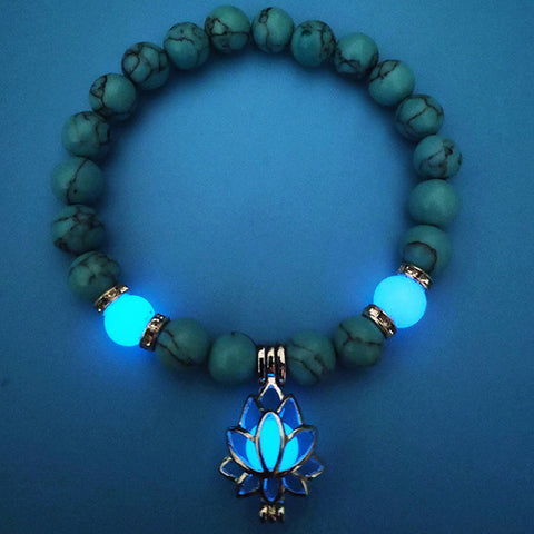 Lotus Glow in the Dark Bracelet