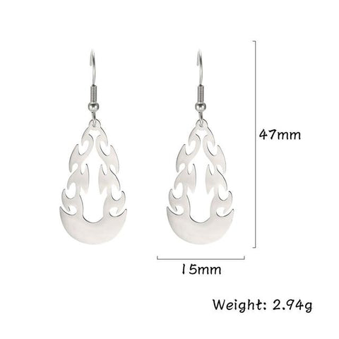 Earings, Model - Bonfire Steel
