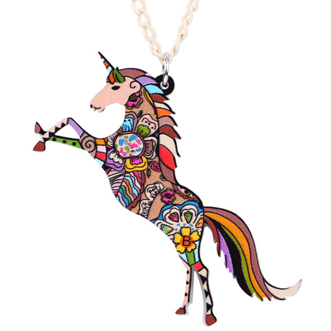 Colorful Unicorn Necklace