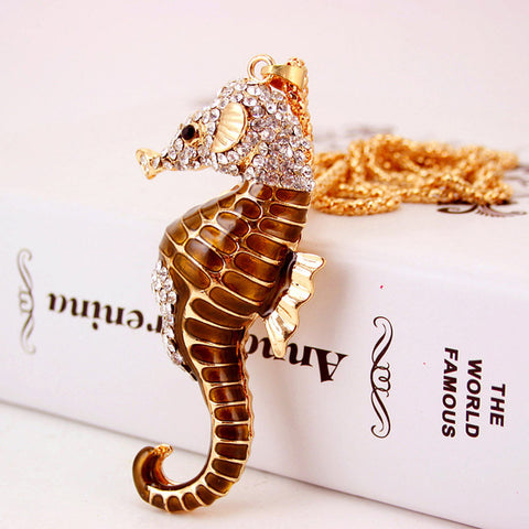 Crystal Seahorse Necklace