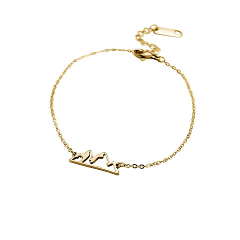 Gold Color Mountain Bracelet