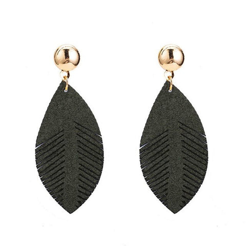 Free Big Leaf Drop Earrings