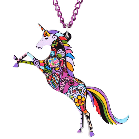 Colorful Unicorn Necklace