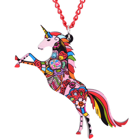 Colorful Unicorn Necklace