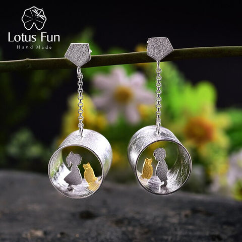 Meeting Love With Cat Drop Earrings
