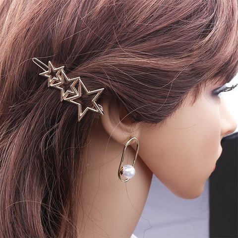 Gold Star Hair Clip