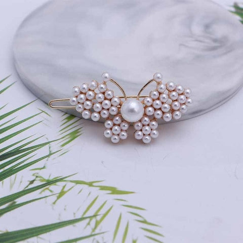 Butterfly Beaded hair clip