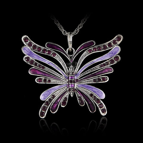 Vintage Butterfly Necklace