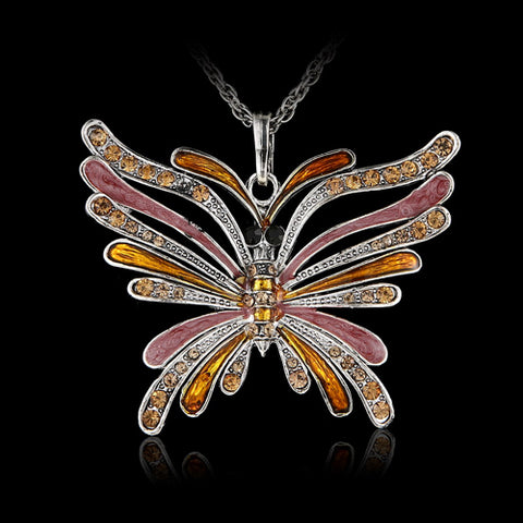 Vintage Butterfly Necklace