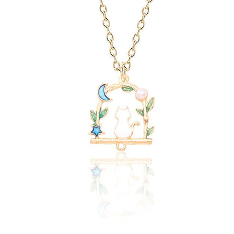 Hanging Cat Necklace