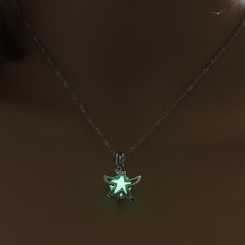 Starfish Glow in the Dark Necklace