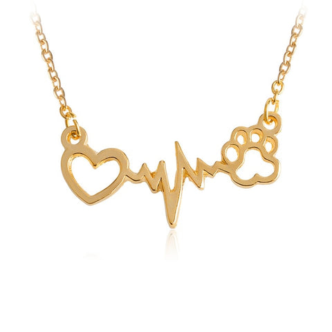 Paw Heart Necklace