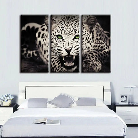 3 Panel Leopard Wall Canvas