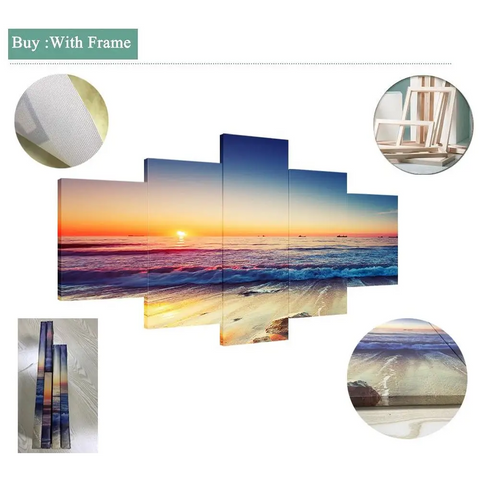 3 Pieces Zebras Wall Canvas