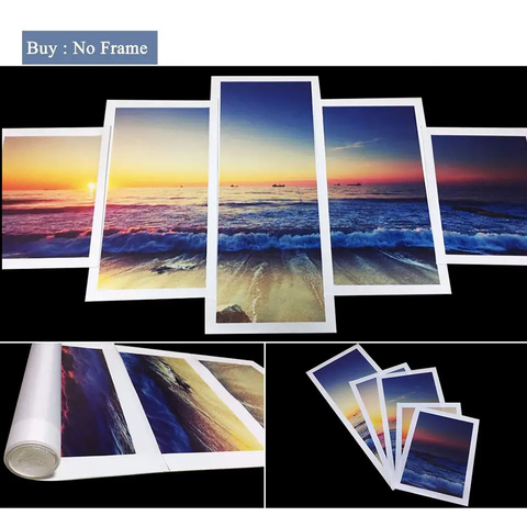 4 Panel Lion Family Wall Canvas