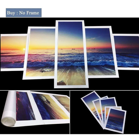 4 Panels Eagle Wall Canvas