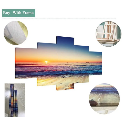 4 Panels Eagle Wall Canvas