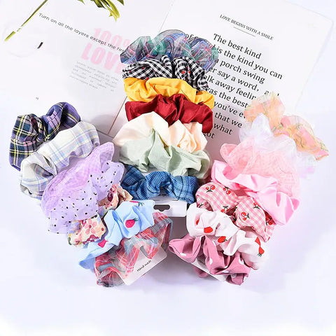 4 pieces Scrunchies Mix #21