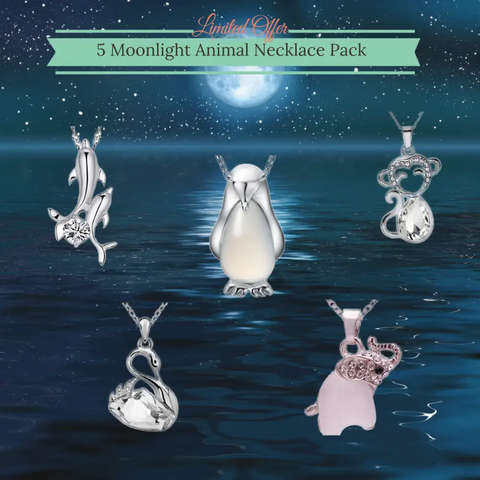 5 Moonlight Animal Necklace Pack