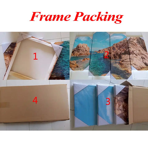 5 Panel Roaring Lions Wall Canvas