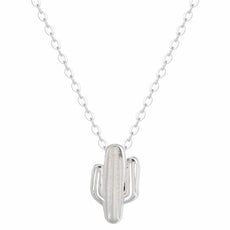 925 Sterling Silver Cactus Necklace