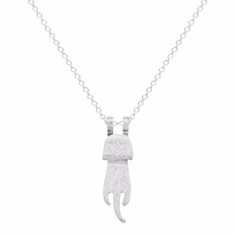 925 Sterling Silver Lovely Cat Necklace