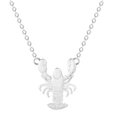 925 Sterling Silver Lovely Lobster Necklace