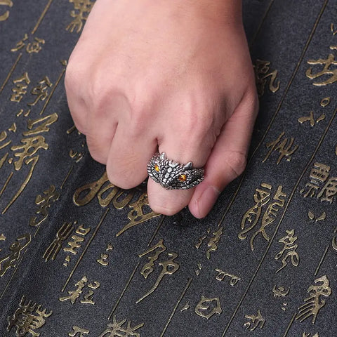 Adjustable Owl Ring