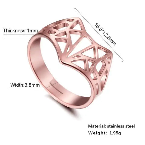 Anillos de zorro de Animal salvaje hueco para mujer, anillos abiertos para dedos ajustables de acero inoxidable, joyería de aniversario de boda|Anillos|
