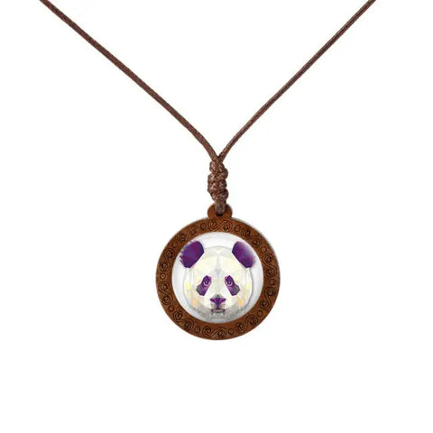 Animal Art  Wood Necklace