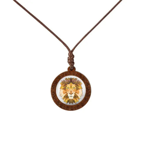 Animal Art  Wood Necklace