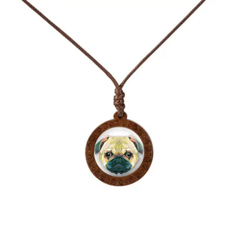 Animal Art  Wood Necklace