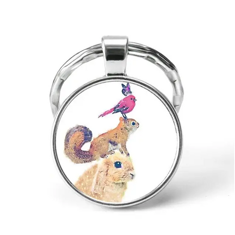 Animal Friendships Keychain