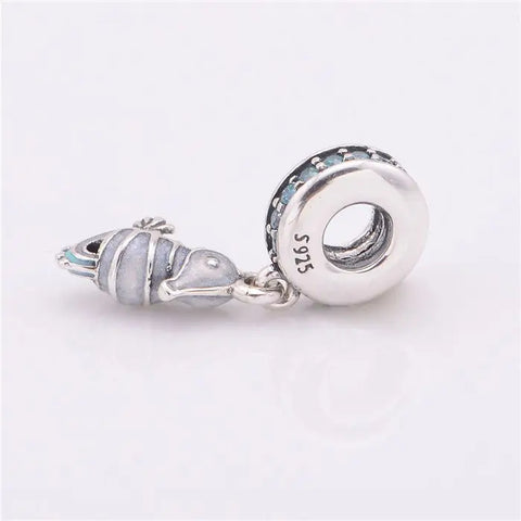 Beads - Animal Sterling Silver Sea Horse Bead