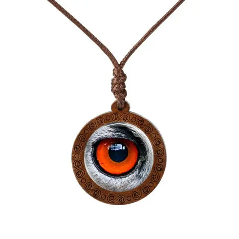 Animal's Eye Wood Necklace