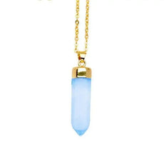 Aqua Blue Point Necklace