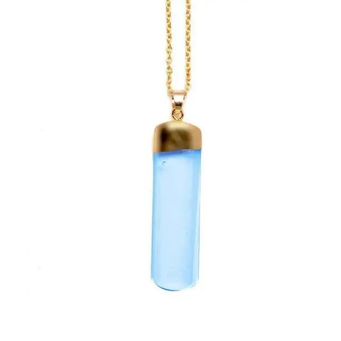 Aqua Blue Stone Necklace