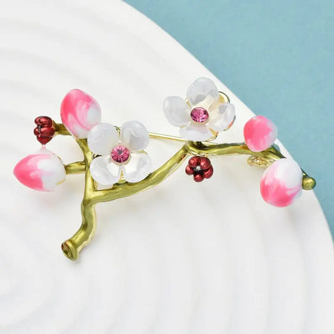 Baby Plum Blossom Flowers Brooch