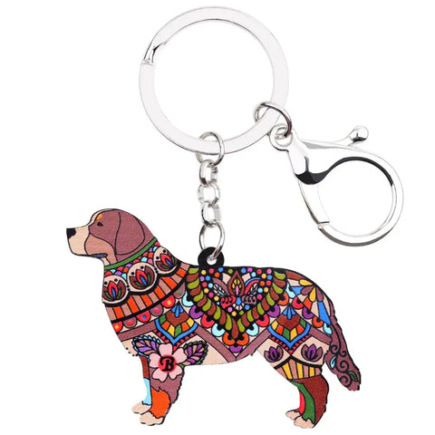 Bernese Mountain Dog Acrylic Keychain
