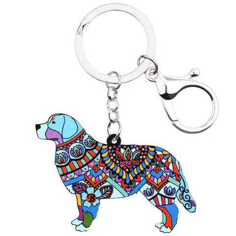 Bernese Mountain Dog Acrylic Keychain