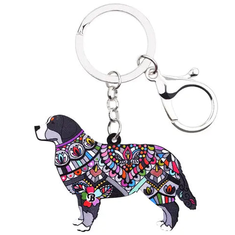 Bernese Mountain Dog Acrylic Keychain