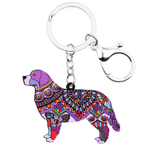 Bernese Mountain Dog Acrylic Keychain
