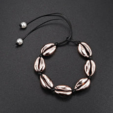 Black and Pearls Shell Bracelet