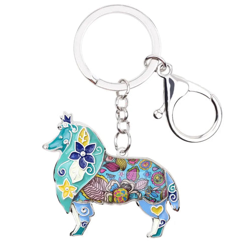 Border Collie Keychain