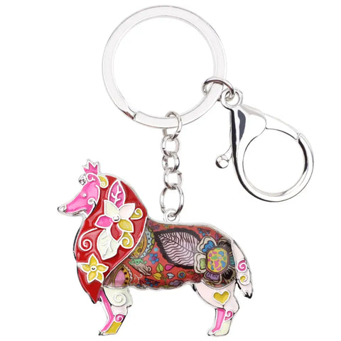 Border Collie Keychain