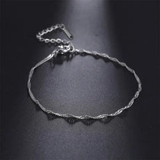 Bracelet, model - Twist Chain Steel