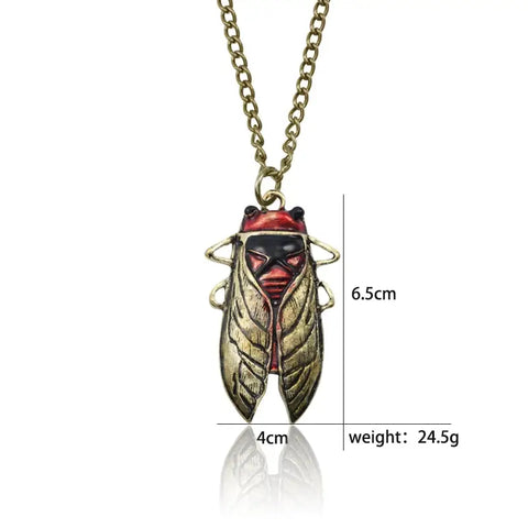 Bug Enamel Necklace