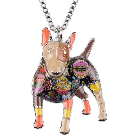 Bull Terrier Multicolor Necklace